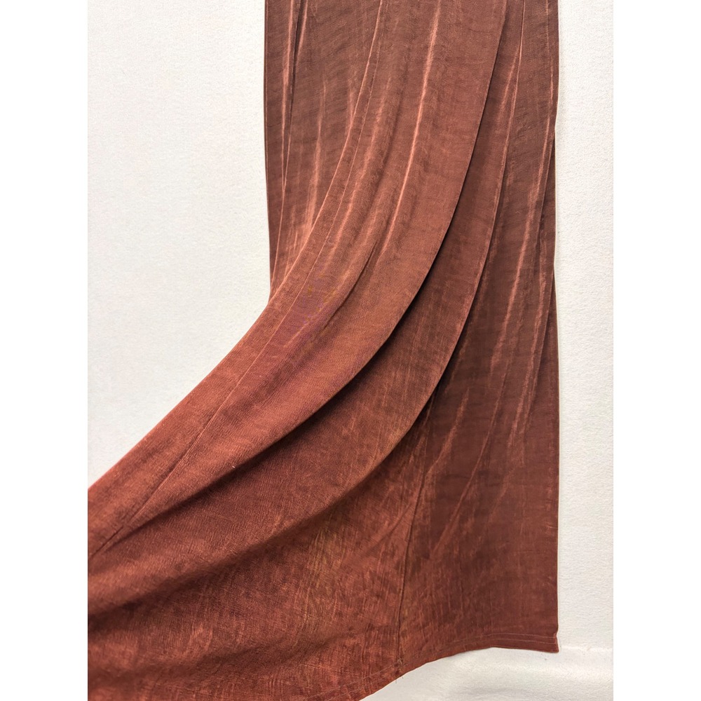 Jostar Maxi Dress Women Medium Brown Vintage 90s Slinky Knit Sleeveless USA Made - Picture 9 of 11